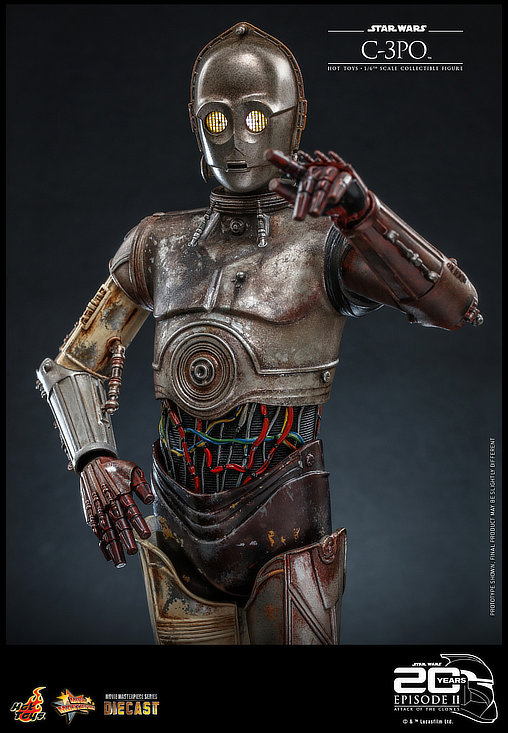 Star Wars - Episode II - Attack of the Clones: C-3PO, 1/6 Figur von Hot Toys