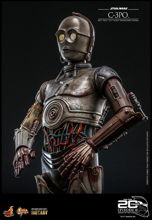 Star Wars - Episode II - Attack of the Clones: C-3PO, 1/6 Figur von Hot Toys