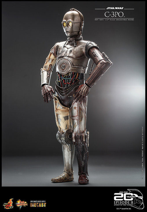 Star Wars - Episode II - Attack of the Clones: C-3PO, 1/6 Figur von Hot Toys