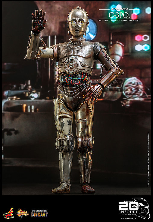 Star Wars - Episode II - Attack of the Clones: C-3PO, 1/6 Figur von Hot Toys