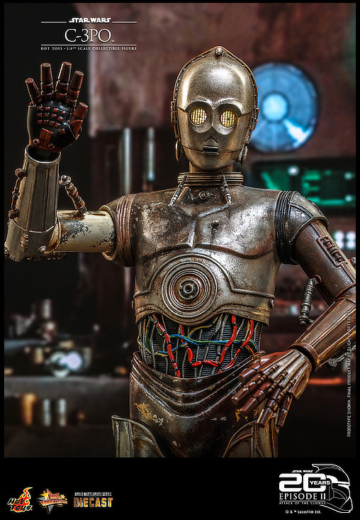 Star Wars - Episode II - Attack of the Clones: C-3PO, 1/6 Figur von Hot Toys