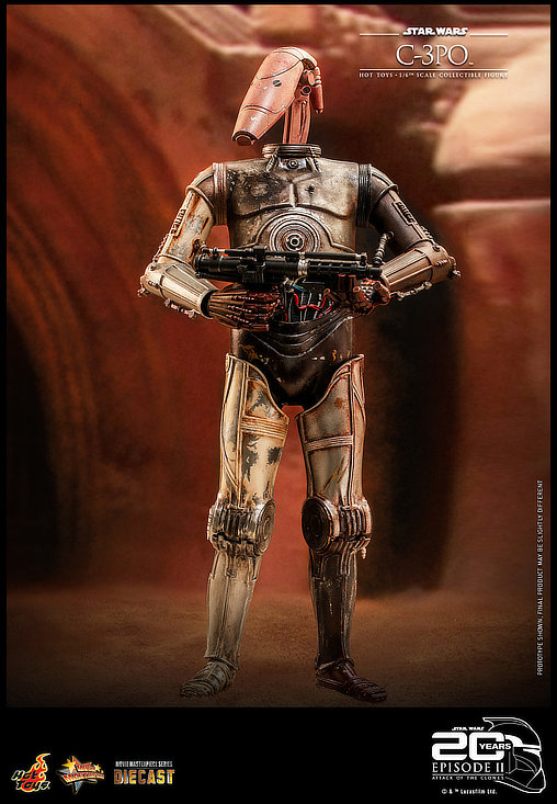 Star Wars - Episode II - Attack of the Clones: C-3PO, 1/6 Figur von Hot Toys