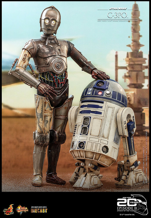 Star Wars - Episode II - Attack of the Clones: C-3PO, 1/6 Figur von Hot Toys