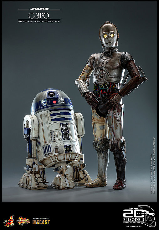 Star Wars - Episode II - Attack of the Clones: C-3PO, 1/6 Figur von Hot Toys