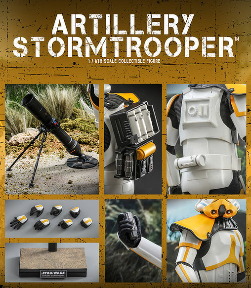 Star Wars - The Mandalorian: Artillery Stormtrooper, 1/6 Figur von Hot Toys