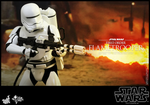 Star Wars - Episode VII - The Force Awakens: First Order Flametrooper, 1/6 Figur von Hot Toys