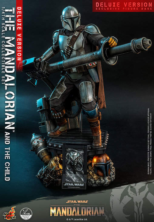 Star Wars - The Mandalorian: The Mandalorian and The Child - Deluxe QS, 1/4 Figur von Hot Toys