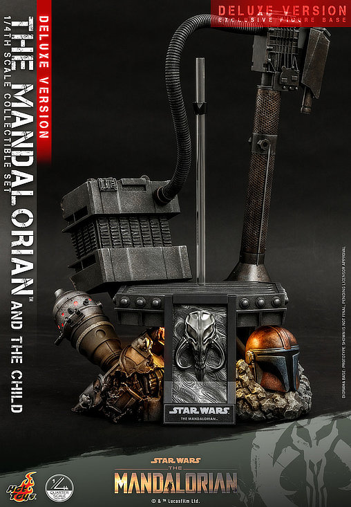 Star Wars - The Mandalorian: The Mandalorian and The Child - Deluxe QS, 1/4 Figur von Hot Toys