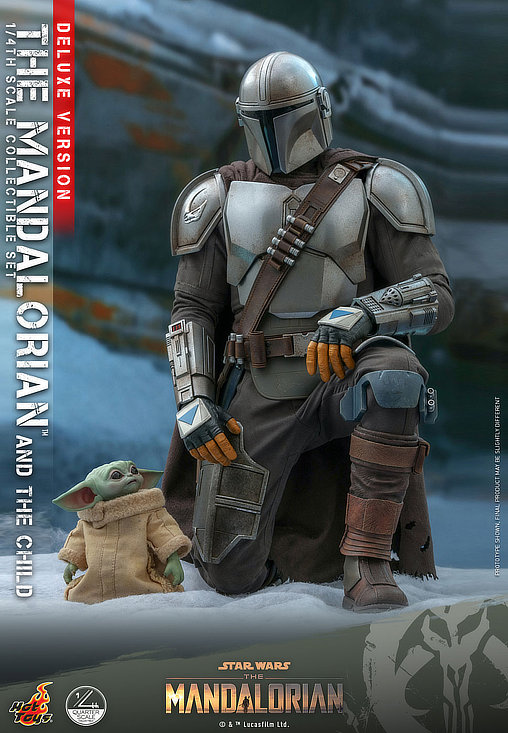 Star Wars - The Mandalorian: The Mandalorian and The Child - Deluxe QS, 1/4 Figur von Hot Toys