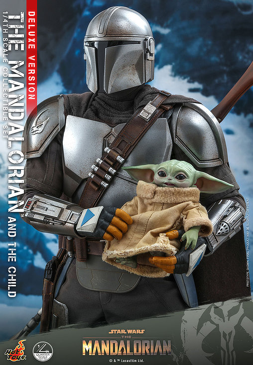 Star Wars - The Mandalorian: The Mandalorian and The Child - Deluxe QS, 1/4 Figur von Hot Toys