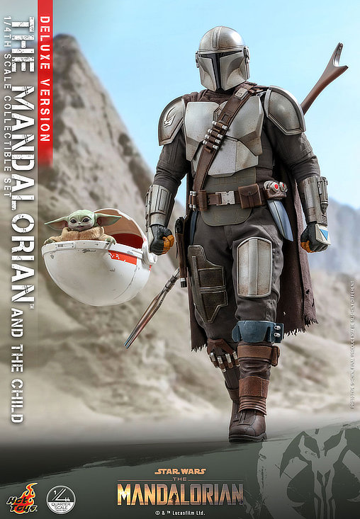 Star Wars - The Mandalorian: The Mandalorian and The Child - Deluxe QS, 1/4 Figur von Hot Toys