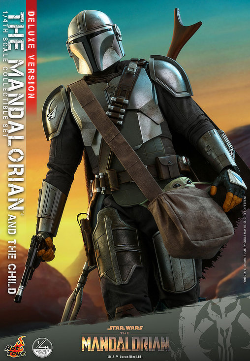 Star Wars - The Mandalorian: The Mandalorian and The Child - Deluxe QS, 1/4 Figur von Hot Toys