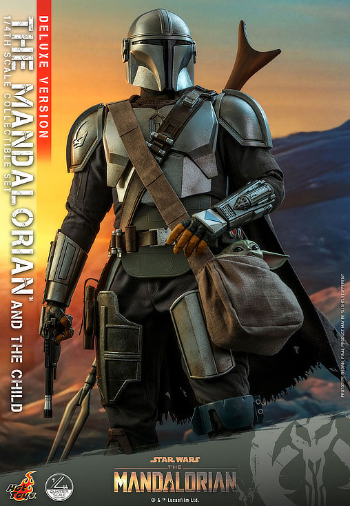 Star Wars - The Mandalorian: The Mandalorian and The Child - Deluxe QS, 1/4 Figur von Hot Toys