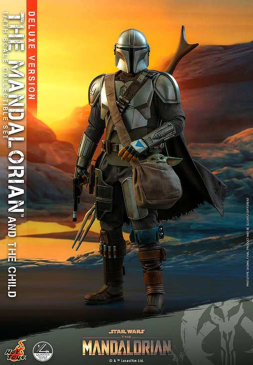 Star Wars - The Mandalorian: The Mandalorian and The Child - Deluxe QS, 1/4 Figur von Hot Toys