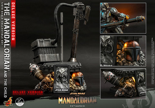 Star Wars - The Mandalorian: The Mandalorian and The Child - Deluxe QS, 1/4 Figur von Hot Toys