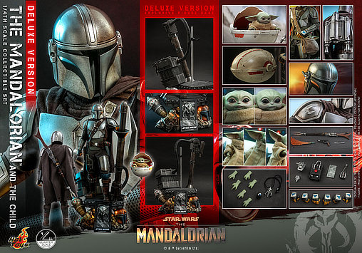 Star Wars - The Mandalorian: The Mandalorian and The Child - Deluxe QS, 1/4 Figur von Hot Toys