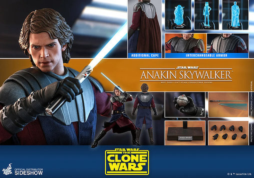 Star Wars - The Clone Wars: Anakin Skywalker, 1/6 Figur von Hot Toys