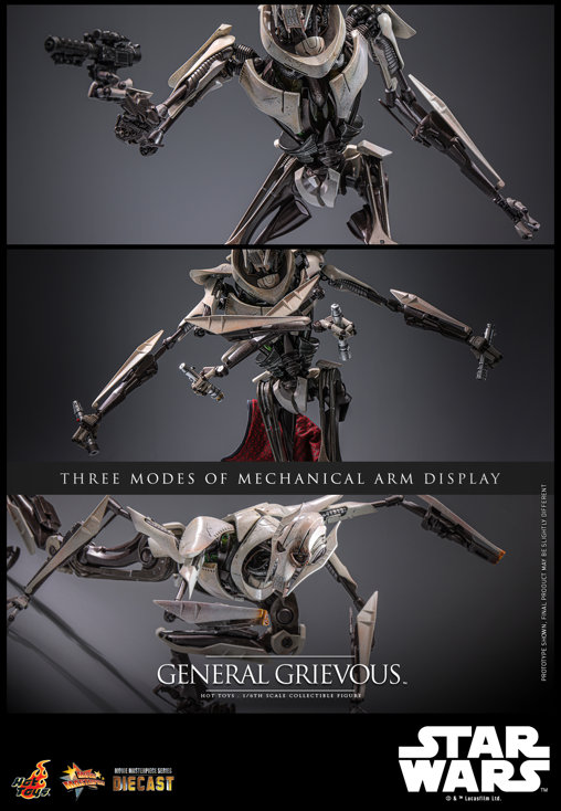 Star Wars: General Grievous - DieCast, 1/6 Figur von Hot Toys