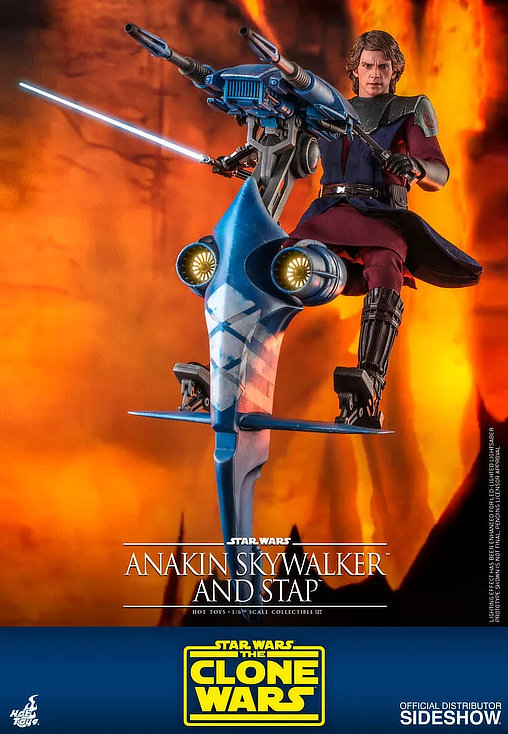 Star Wars - The Clone Wars: Anakin Skywalker and STAP, 1/6 Figur von Hot Toys