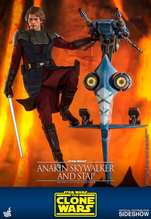 Star Wars - The Clone Wars: Anakin Skywalker and STAP, 1/6 Figur von Hot Toys