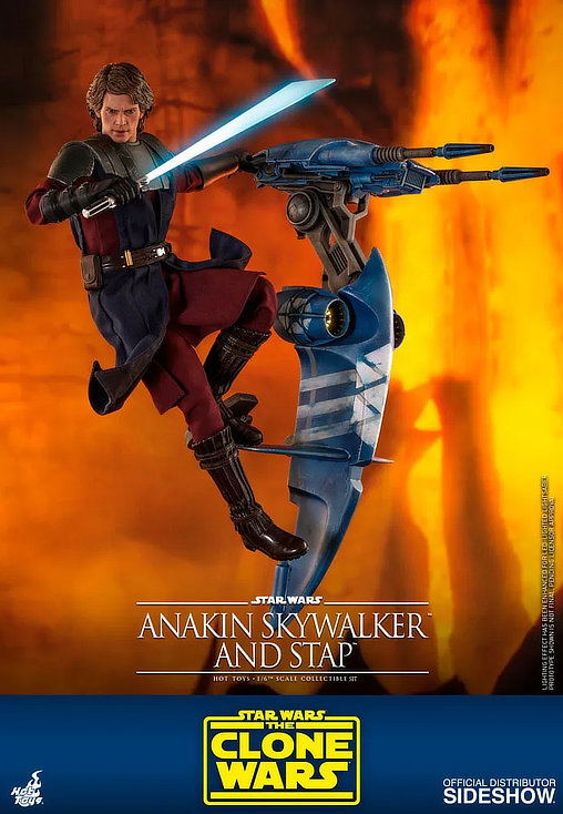 Star Wars - The Clone Wars: Anakin Skywalker and STAP, 1/6 Figur von Hot Toys