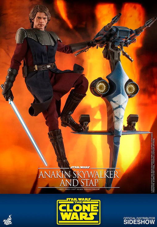 Star Wars - The Clone Wars: Anakin Skywalker and STAP, 1/6 Figur von Hot Toys