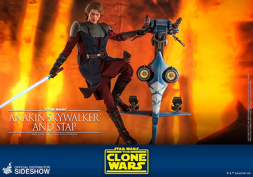 Star Wars - The Clone Wars: Anakin Skywalker and STAP, 1/6 Figur von Hot Toys