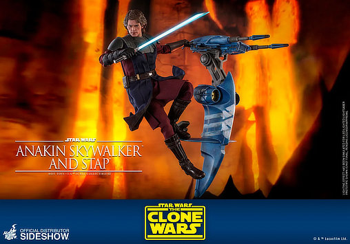 Star Wars - The Clone Wars: Anakin Skywalker and STAP, 1/6 Figur von Hot Toys