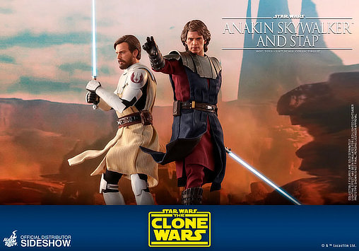 Star Wars - The Clone Wars: Anakin Skywalker and STAP, 1/6 Figur von Hot Toys