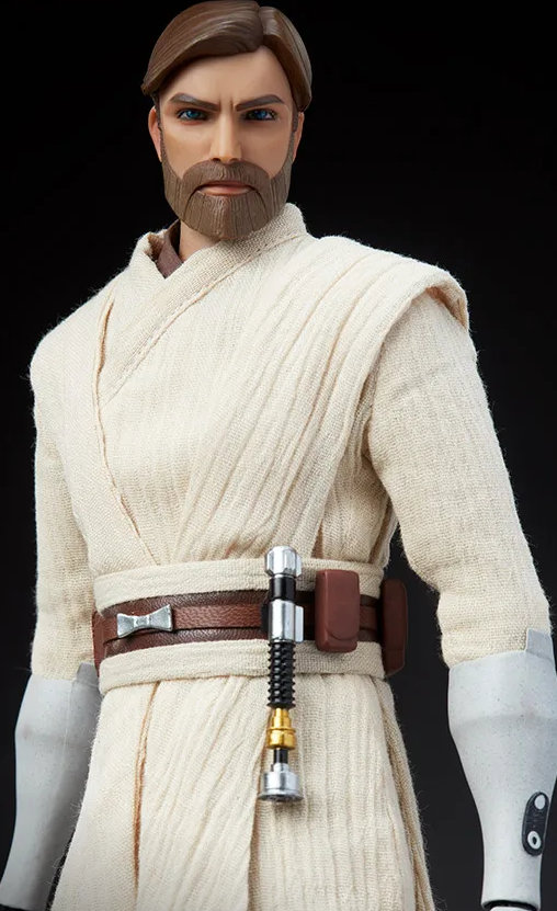 Star Wars - The Clone Wars Animated: Obi-Wan Kenobi, 1/6 Figur von Sideshow