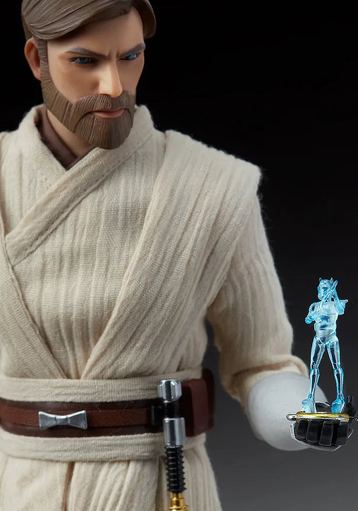 Star Wars - The Clone Wars Animated: Obi-Wan Kenobi, 1/6 Figur von Sideshow