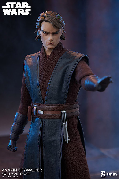Star Wars - The Clone Wars Animated: Anakin Skywalker, 1/6 Figur von Sideshow