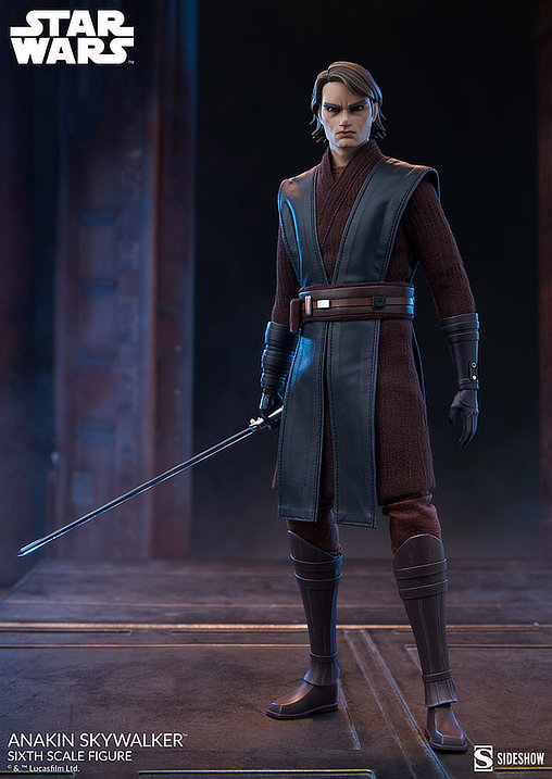 Star Wars - The Clone Wars Animated: Anakin Skywalker, 1/6 Figur von Sideshow