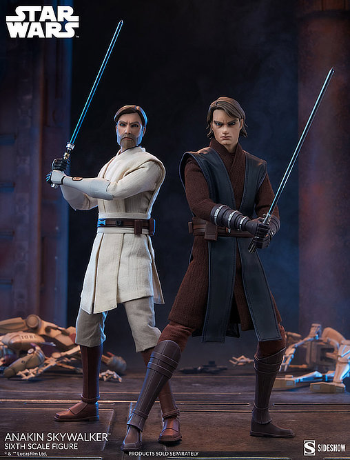 Star Wars - The Clone Wars Animated: Anakin Skywalker, 1/6 Figur von Sideshow
