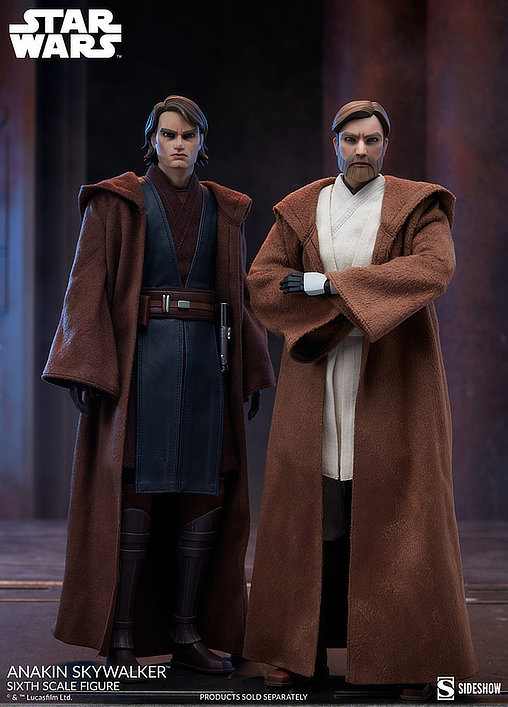 Star Wars - The Clone Wars Animated: Anakin Skywalker, 1/6 Figur von Sideshow