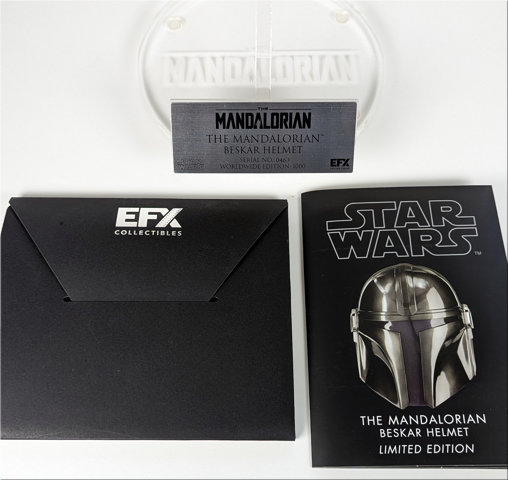 Star Wars - The Mandalorian: Mandalorian Bescar Helm - Seoson 2, Fertig-Modell von EFX Collectibles