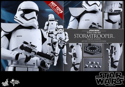 Star Wars - Episode VII - The Force Awakens: First Order Stormtrooper Squad Leader, 1/6 Figur von Hot Toys