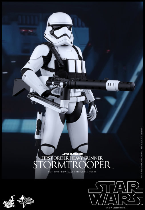 Star Wars - Episode VII - The Force Awakens: First Order Heavy Gunner Stormtrooper, 1/6 Figur von Hot Toys