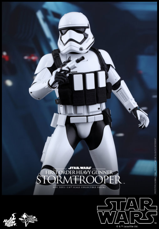 Star Wars - Episode VII - The Force Awakens: First Order Heavy Gunner Stormtrooper, 1/6 Figur von Hot Toys
