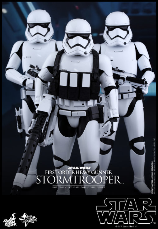 Star Wars - Episode VII - The Force Awakens: First Order Heavy Gunner Stormtrooper, 1/6 Figur von Hot Toys