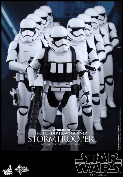 Star Wars - Episode VII - The Force Awakens: First Order Heavy Gunner Stormtrooper, 1/6 Figur von Hot Toys