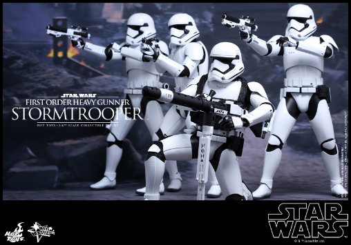 Star Wars - Episode VII - The Force Awakens: First Order Heavy Gunner Stormtrooper, 1/6 Figur von Hot Toys
