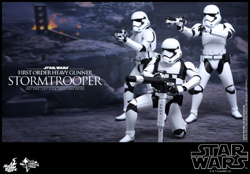 Star Wars - Episode VII - The Force Awakens: First Order Heavy Gunner Stormtrooper, 1/6 Figur von Hot Toys