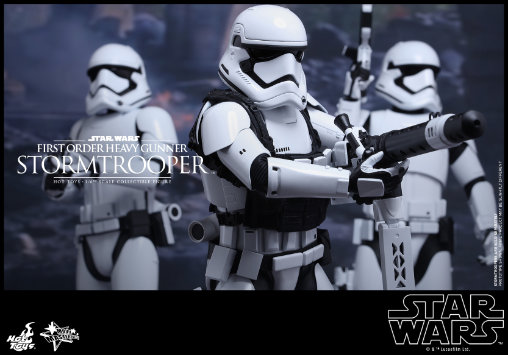 Star Wars - Episode VII - The Force Awakens: First Order Heavy Gunner Stormtrooper, 1/6 Figur von Hot Toys