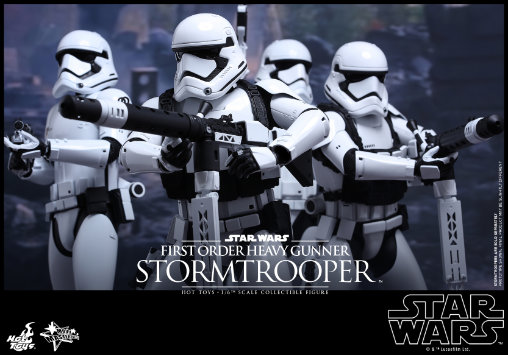 Star Wars - Episode VII - The Force Awakens: First Order Heavy Gunner Stormtrooper, 1/6 Figur von Hot Toys