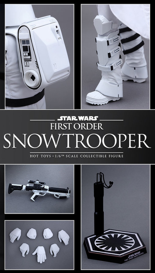 Star Wars - Episode VII - The Force Awakens: First Order Snowtrooper, 1/6 Figur von Hot Toys
