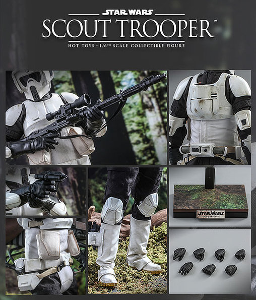Star Wars - Episode VI - Return of the Jedi: Scout Trooper, 1/6 Figur von Hot Toys