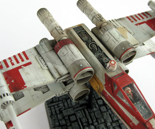 Star Wars - Episode IV - A New Hope: Rot-6 X-Wing Fighter, Fertig-Modell von SPACEart