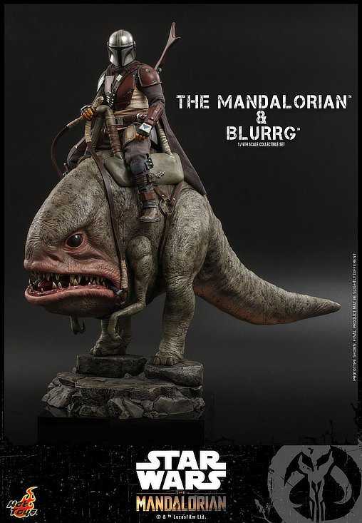 Star Wars - The Mandalorian: Mandalorian und Blurrg, 1/6 Figur von Hot Toys