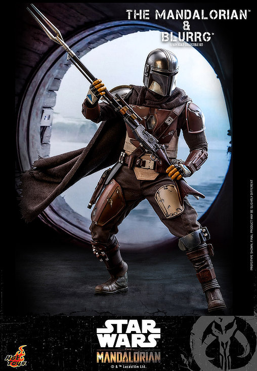 Star Wars - The Mandalorian: Mandalorian und Blurrg, 1/6 Figur von Hot Toys